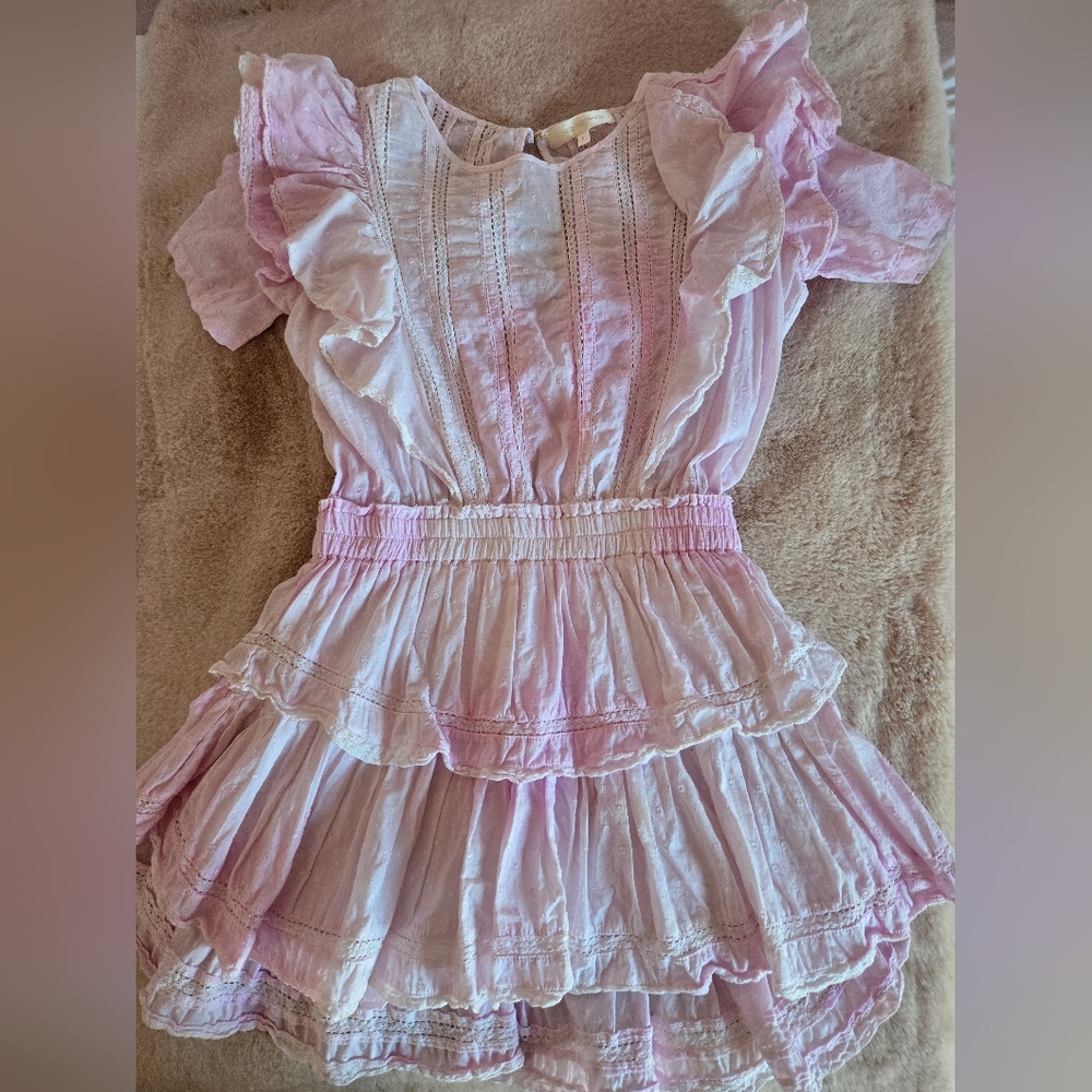 LoveShackFancy Soft Pink Lace Top